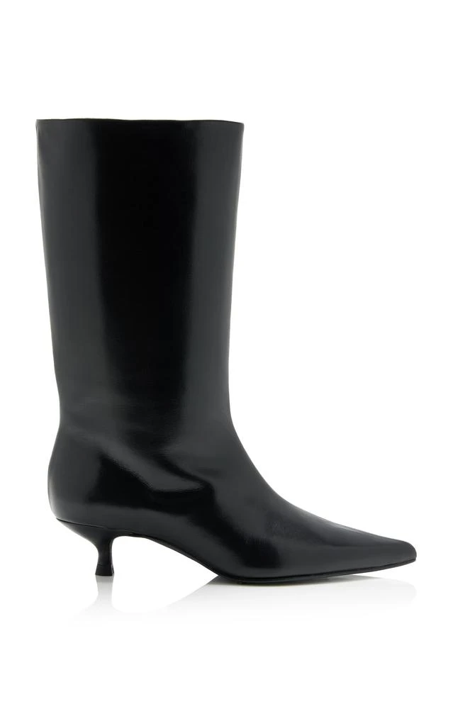 Flattered Flattered - Nour Leather Boots - Black - IT 36 - Moda Operandi 1