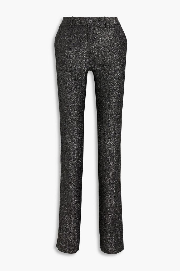 PETAR PETROV Gila silk-blend lamé straight-leg pants