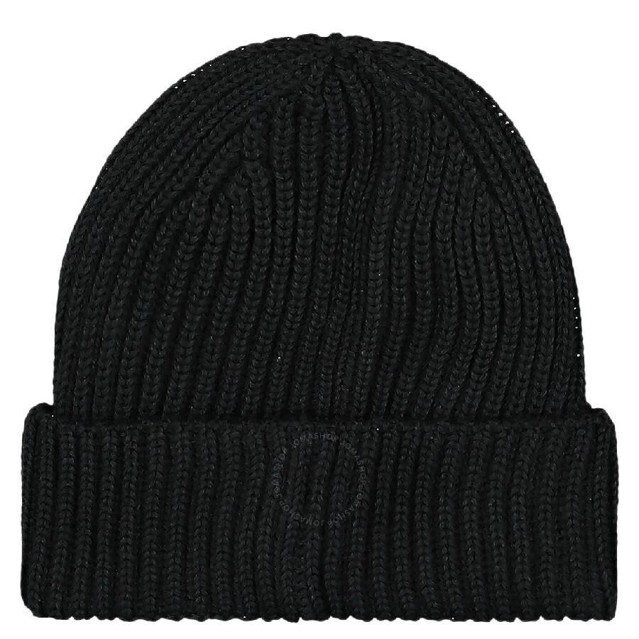 CP Company Men's Black Wool Goggle Beanie 2