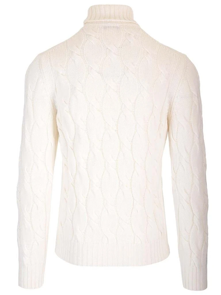 BARBA Barba Roll-Neck Cable Knit Jumper 2
