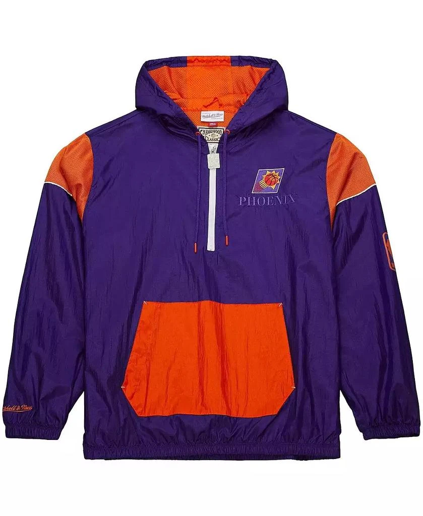 Mitchell 
Ness Men
s and Women
s Purple Phoenix Suns Hardwood Classics Team OG 3.0 Anorak Half-Zip Windbreaker Jacket 2