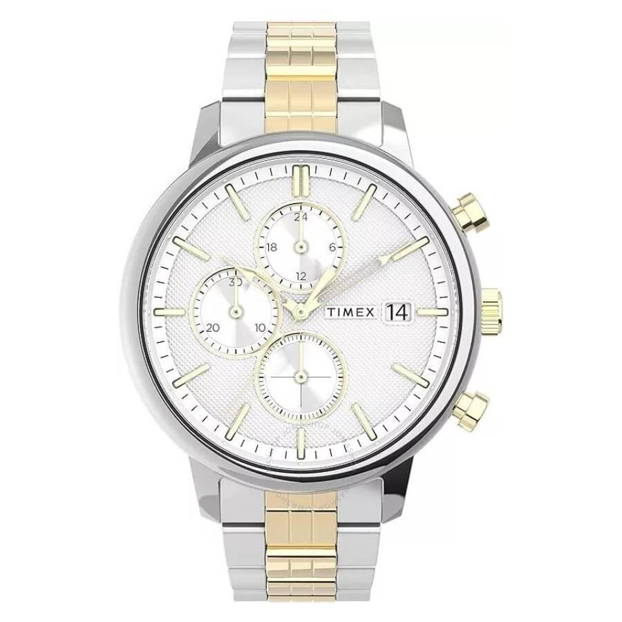 Timex Chicago Chrono Chronograph Quartz Silver Dial Men's Watch TW2V01800