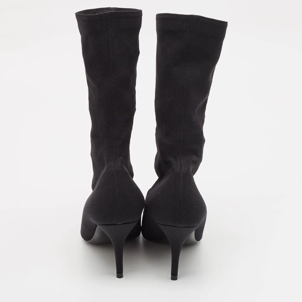 Balenciaga Balenciaga Black Stretch Fabric Knife Mid Calf Boots Size 35.5 5