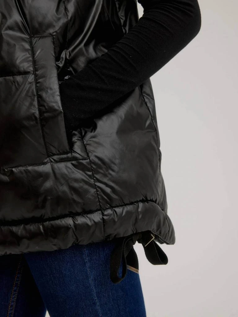 NIKKI JONES Nikki Jones - Quilted High Low Vest With Grosgrain Trims 4