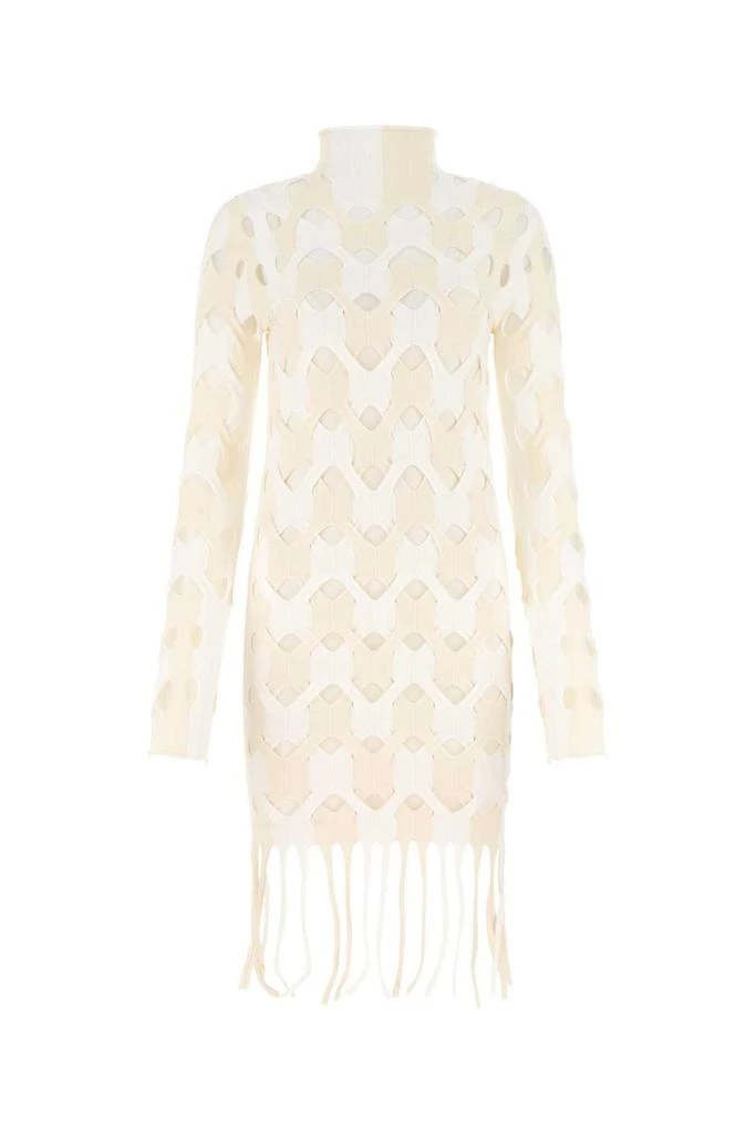 Dion Lee Dion Lee Two-Toned Cut-Out Fringed Mini Dress 1