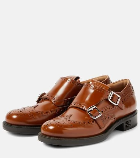 Miu Miu x Church’s Double Monk leather brogues 5