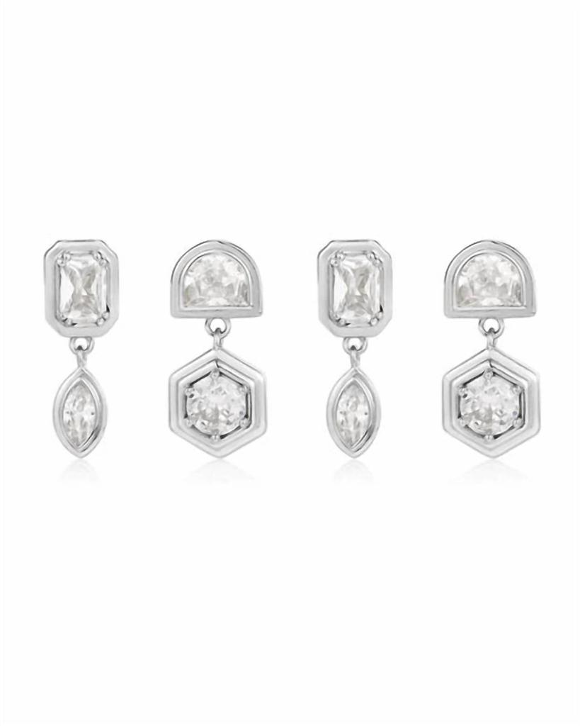 Luv AJ Luv Aj - Women's Star Bezel Studs Set