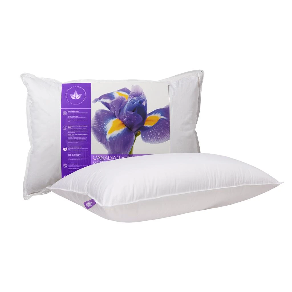 Canadian Down & Feather Company Hutterite Goose Down Pillow, Soft Support 1