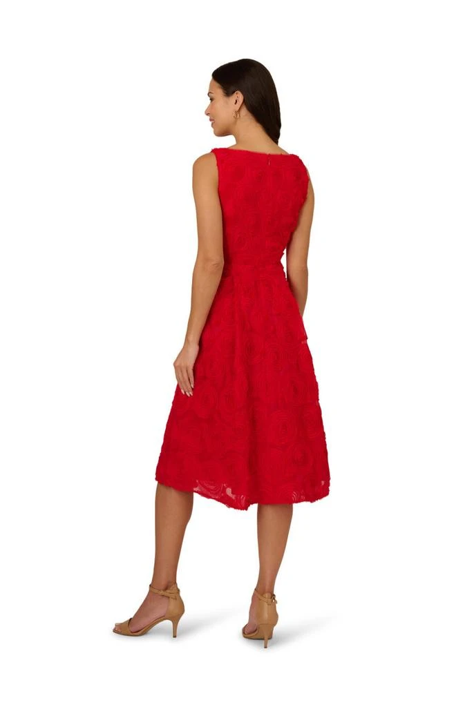 Adrianna Papell Soutache rosette midi dress 2