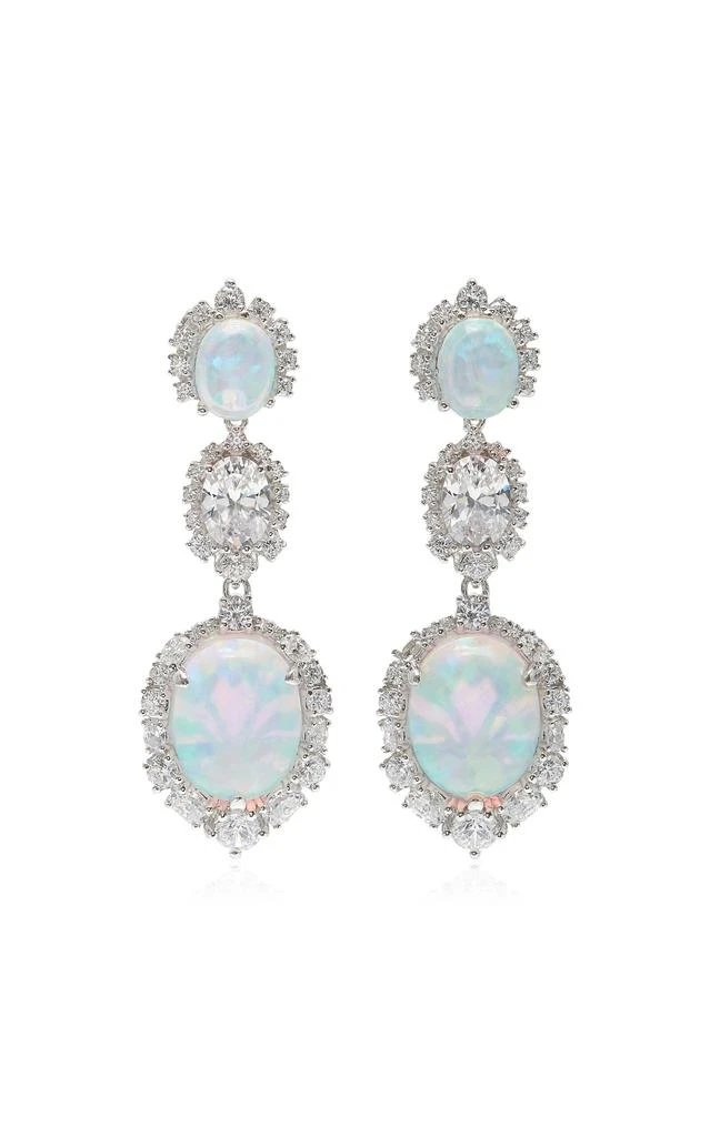 Anabela Chan Anabela Chan - 18K White Gold Opal Earrings - White - OS - Moda Operandi - Gifts For Her 1