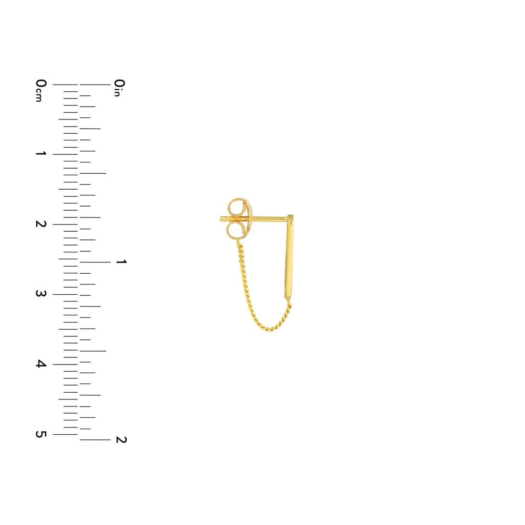 SSELECTS Front To Back Paper Clip & Curb Earrings 3