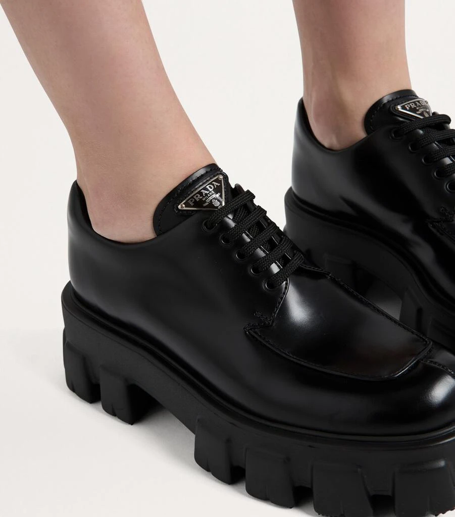 Prada Prada Monolith Lace-Up Loafers 55 - Single Shoes  display picture 1