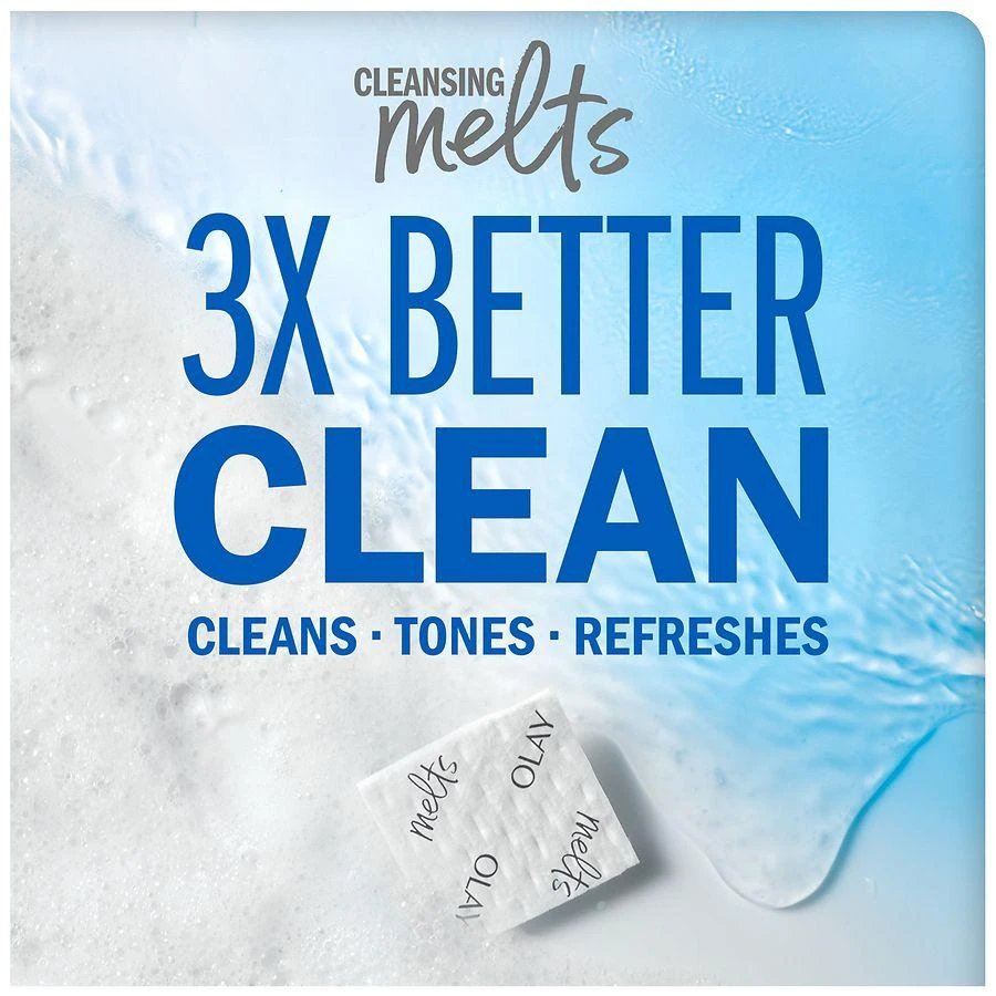 Olay + Hyaluronic, Water-Activated Daily Facial Cleanser Dissolving Pads No Scent 2