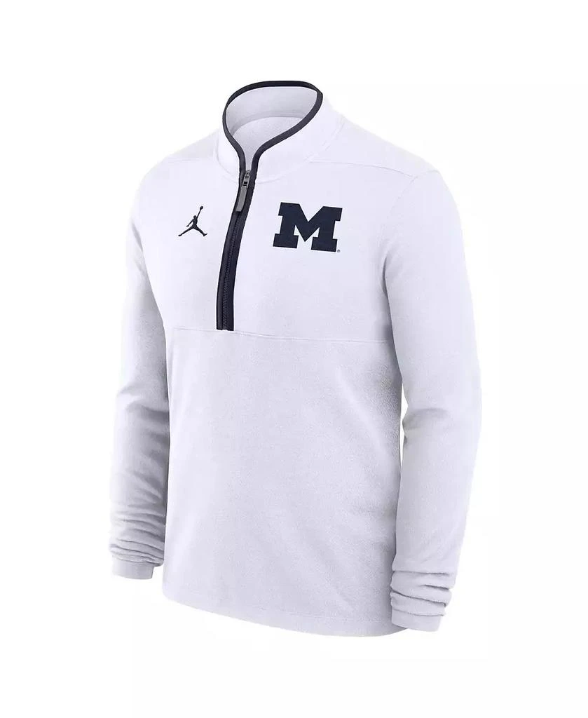 Jordan Men's White Michigan Wolverines Victory Half-Zip Sweatshirt 2