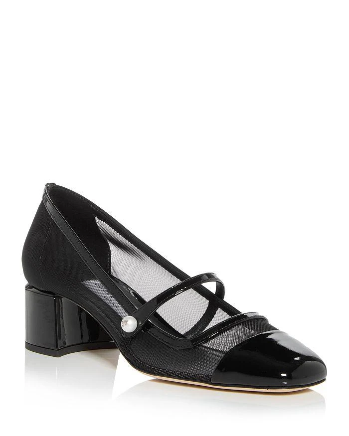 Jimmy Choo Women's Elisa 45 Block Heel Mary Jane Pumps 1