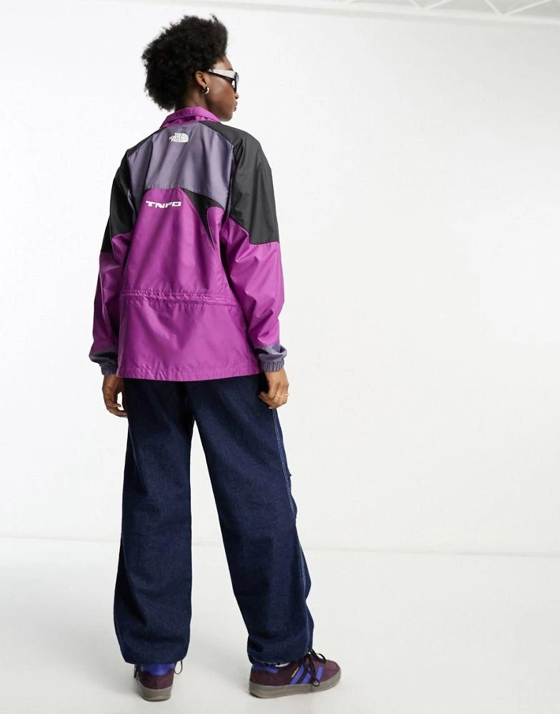 The North Face The North Face TNF X track jacket in purple and slate grey 4