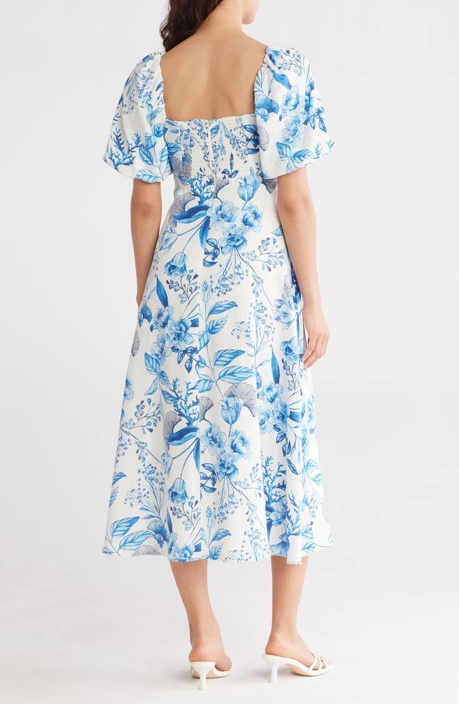 Avec Les Filles Twist Bodice Midi Dress 2