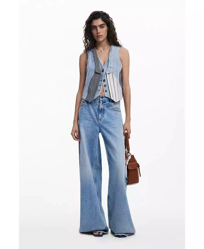 Desigual Women's Patchwork denim vest 2