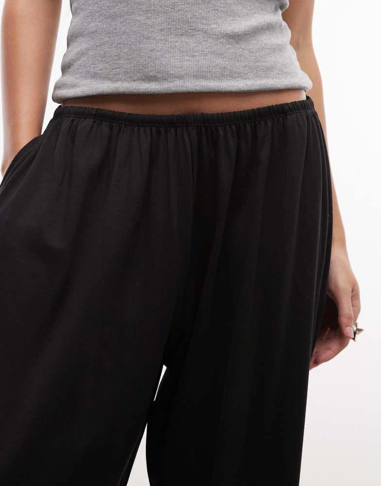 Weekday Weekday balloon fit trousers in black 4