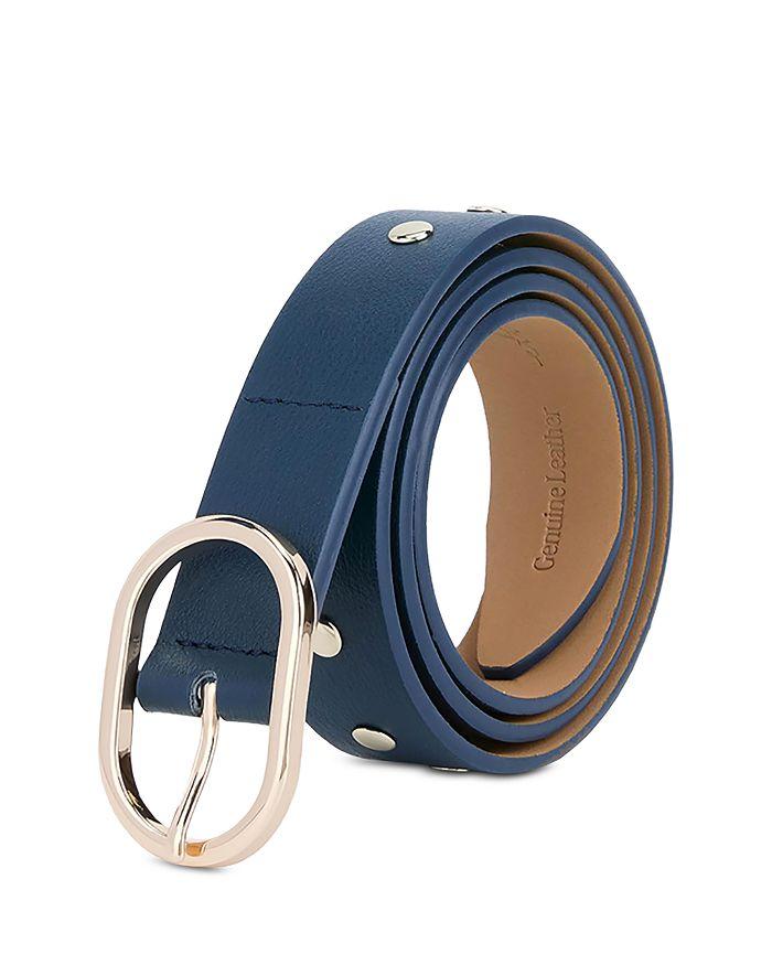 Ettika Jewelry Women's Boyfriend Stud Blue Leather Belt