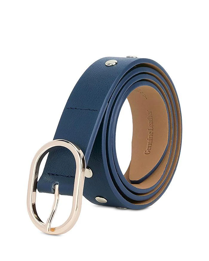 Ettika Jewelry Women's Boyfriend Stud Blue Leather Belt 2