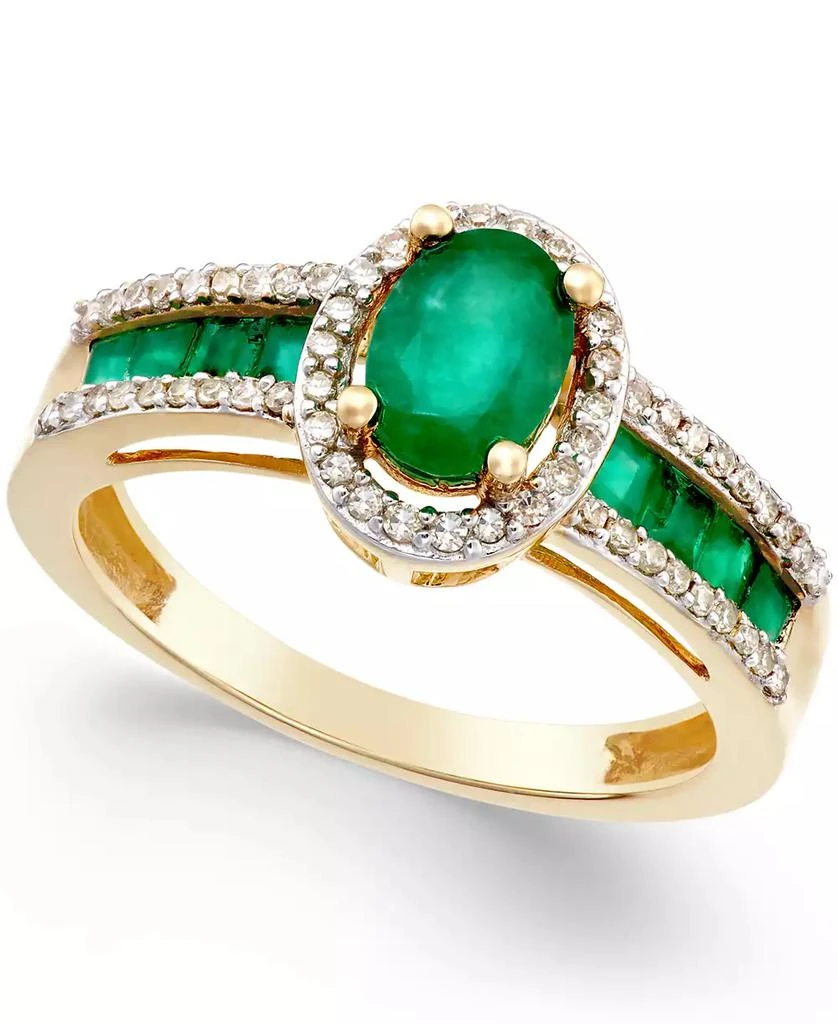 Macy
s Ruby (1-3/4 ct. t.w.) and Diamond (1/4 ct. t.w.) Ring in 14k White Gold (Also in Emerald and Sapphire)