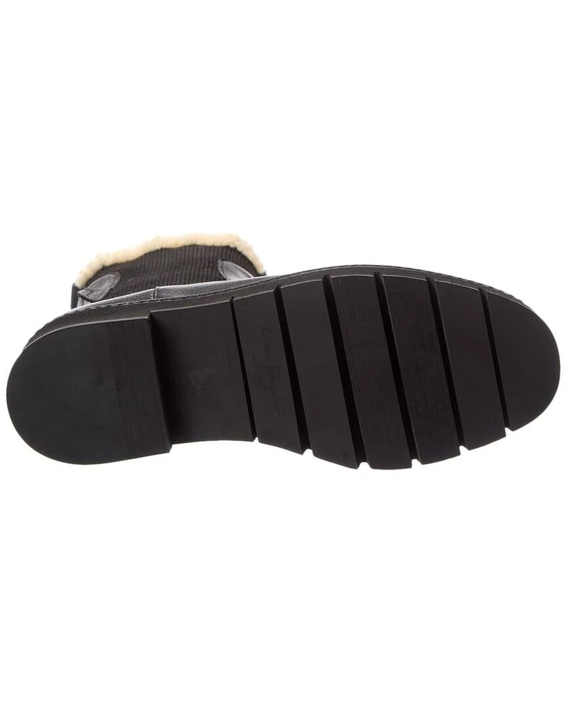 Salvatore Ferragamo Ferragamo Rook F1 Leather & Shearling Boot 4