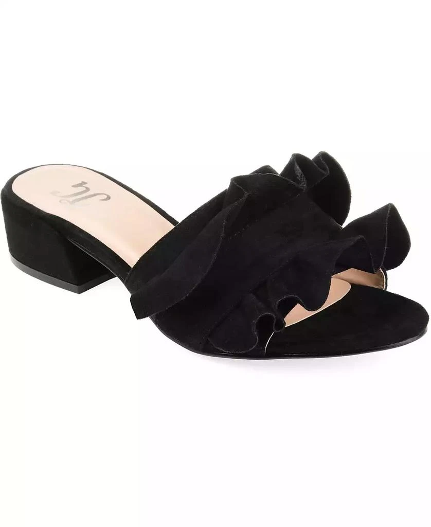 Journee Collection Women's Sabica Ruffle Slip On Dress Sandals 1