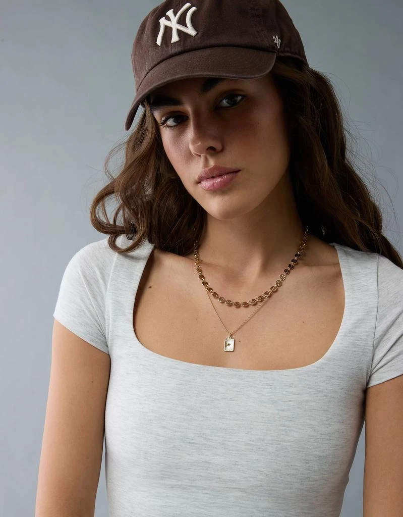 AE AE Square Neck Hey Baby Tee 6
