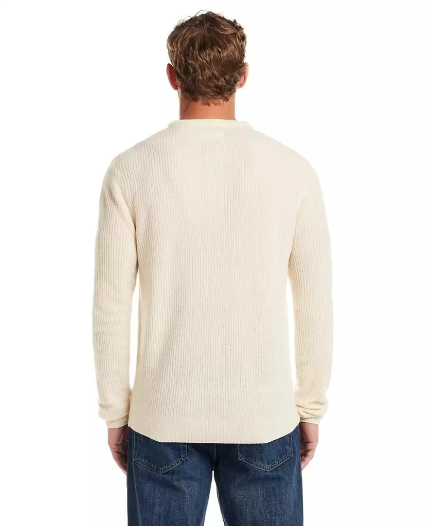 Weatherproof Vintage Men's Soft Touch Ribbed Henley Sweater 4