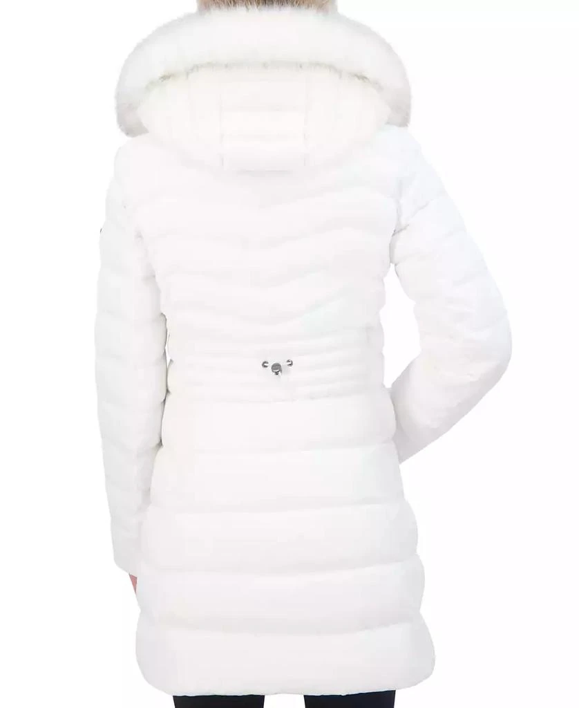 Laundry by Shelli Segal Women's Faux-Fur-Trim Hooded Puffer Coat 2