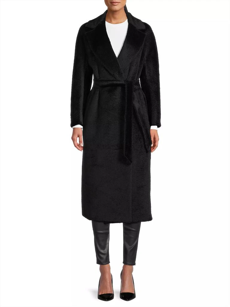 Cinzia Rocca Pressed Alpaca Wrap Long Coat 3