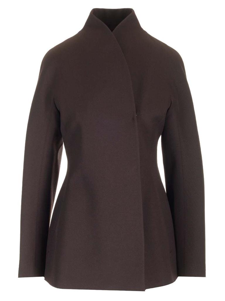 Fendi High-Neck Wrapped Tailored Jacket – On Sale Now with Up to