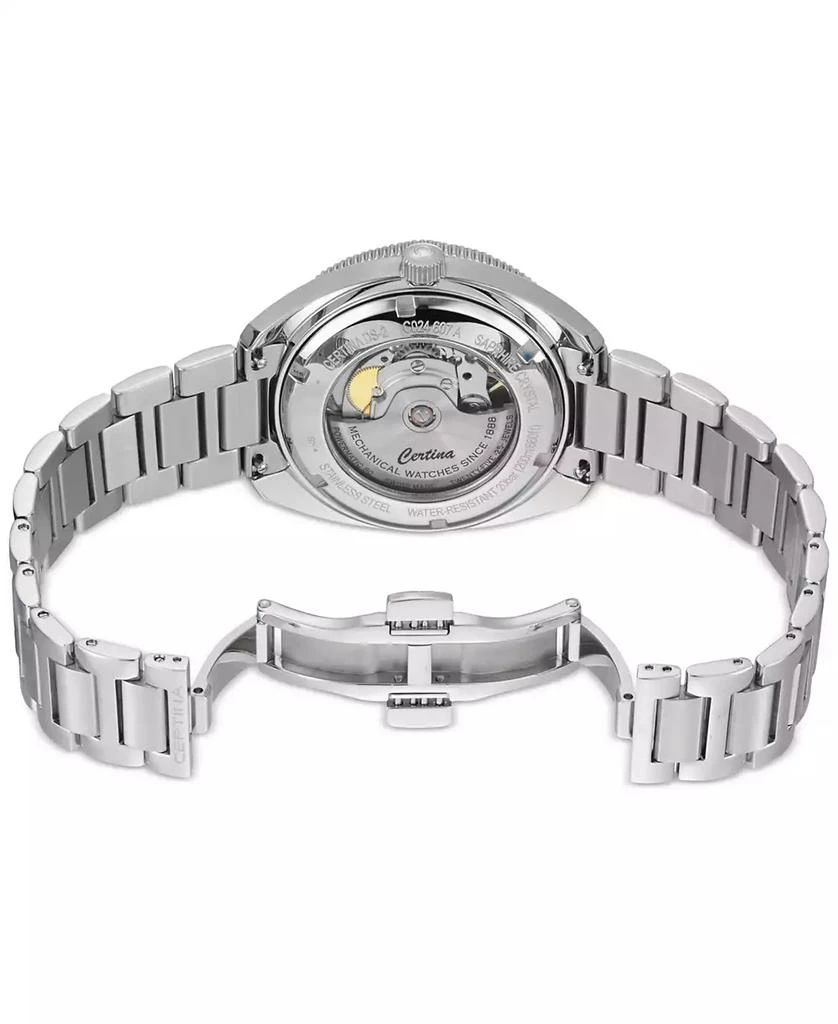 Certina Men's Swiss Automatic DS-2 Stainless Steel Bracelet & Gray Synthetic Strap Watch 41mm Gift Set 4