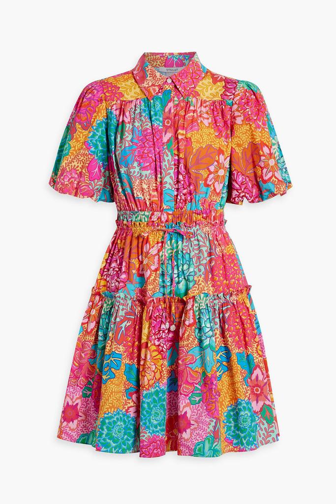 Derek Lam Doha printed cotton-blend poplin mini shirt dress