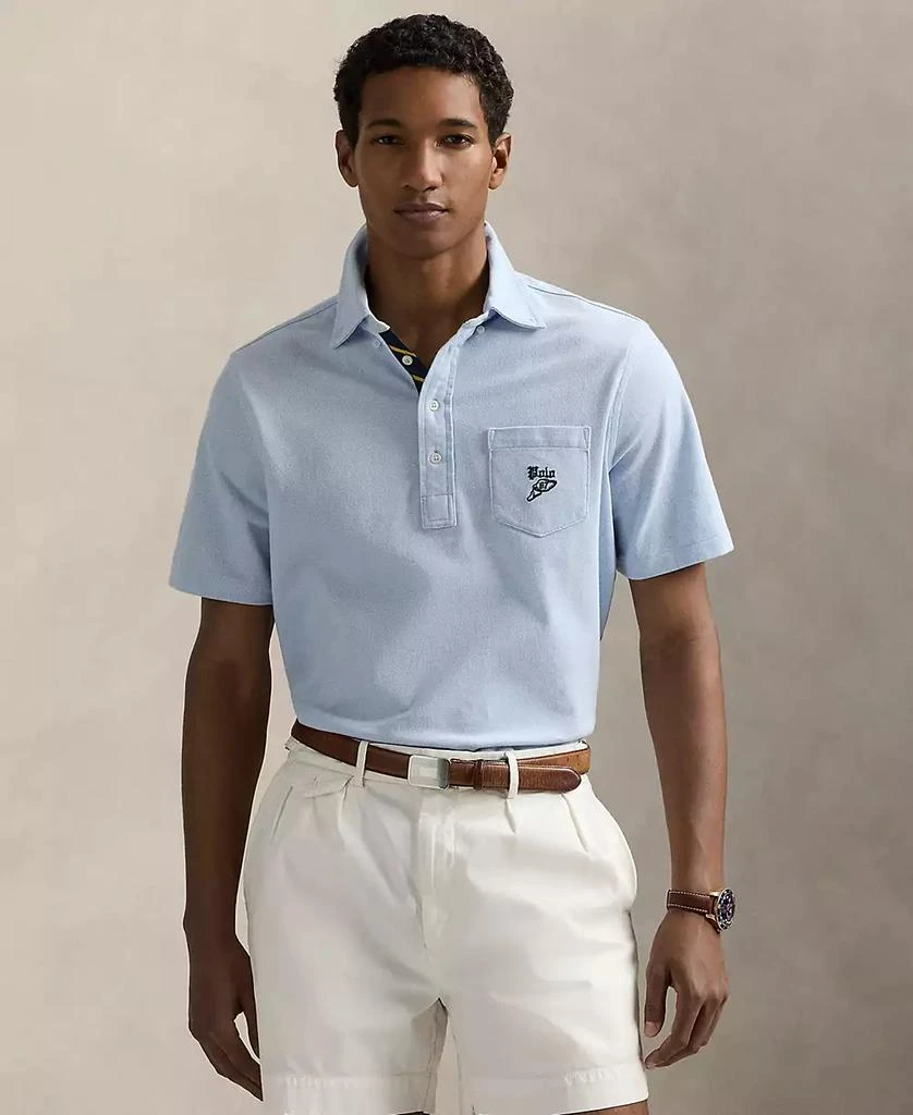 Pocket Macys Polo T Shirts Mens Men's Oxford Mesh Polo Shirt – On