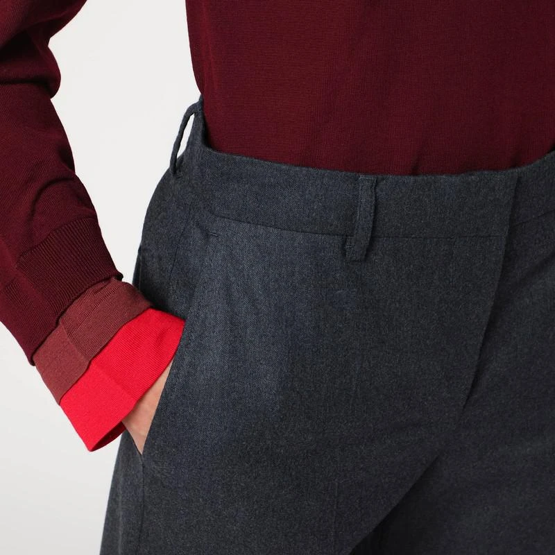 Stella McCartney Wide grey wool trousers 5