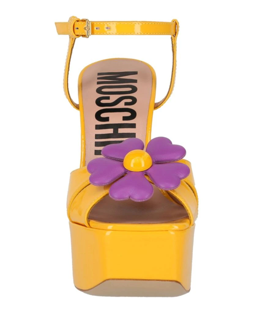 Moschino Flower-appliqué Platform Sandals 4