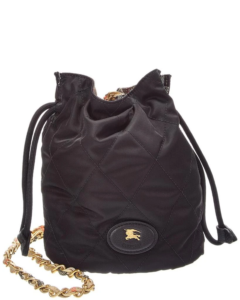 Burberry Horseshoe Quilted Canvas Bucket Bag 1