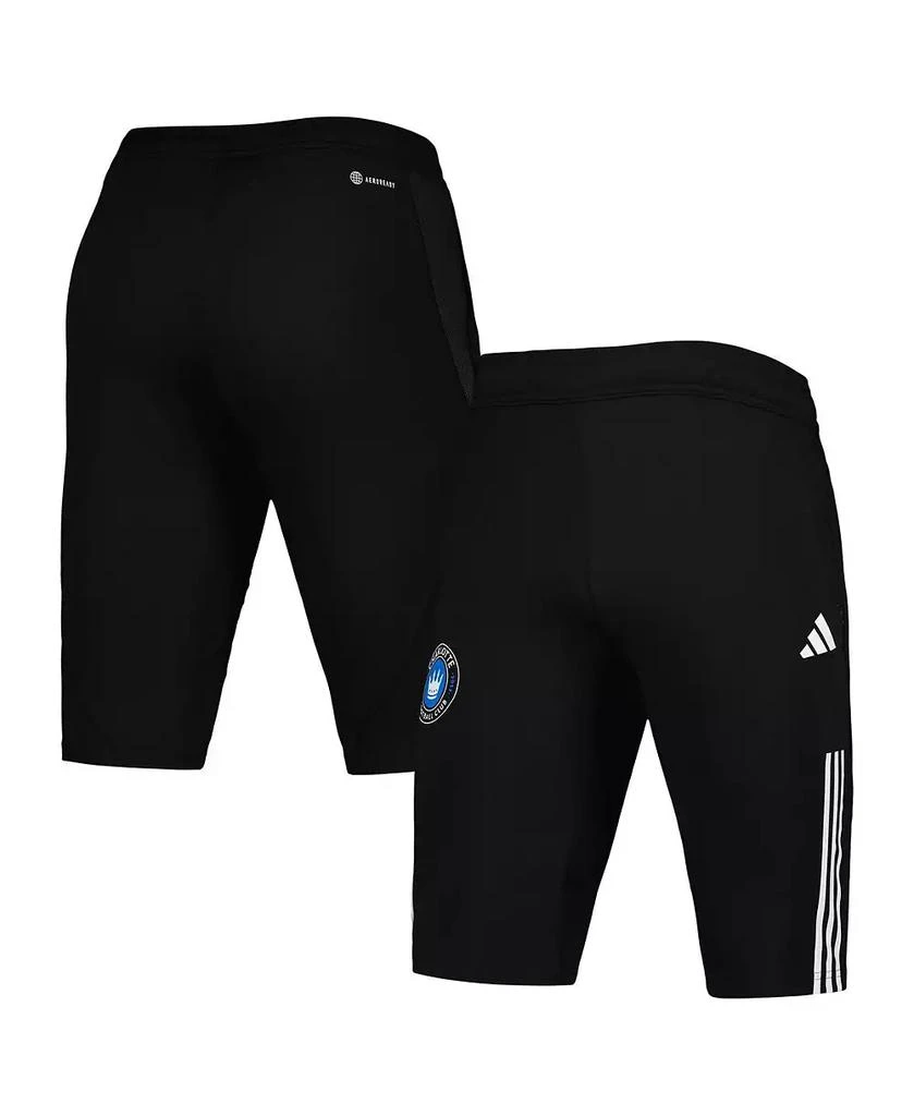 Adidas Men's Black Charlotte FC 2023 On-Field Training AEROREADY Half Pants 1
