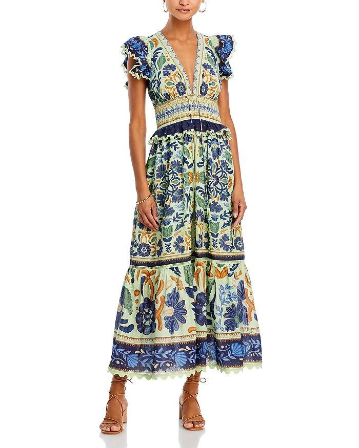 Farm Rio Ocean Shop Ocean Tapestry Maxi Dress on Sale at BeyondStyle – Get 70% Off ...