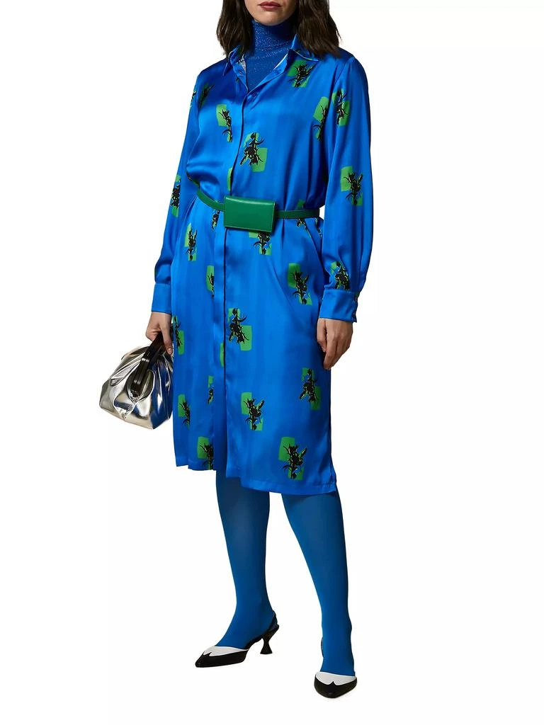 Marina Rinaldi Plus Dravenna Printed Satin Shirtdress 2