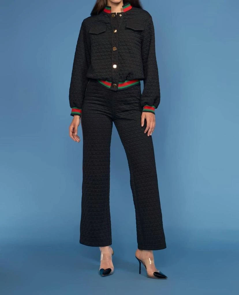 oolala Oolala - Diamond Quilt Snap Bomber And Pant