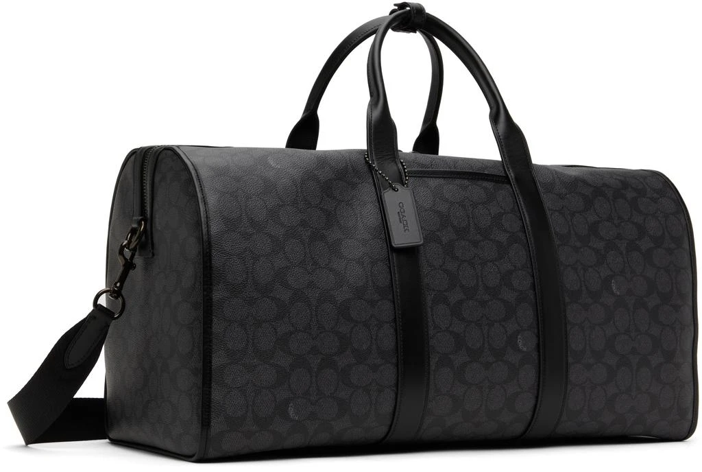 Coach Black Gotham Signature Canvas Duffle Bag 2