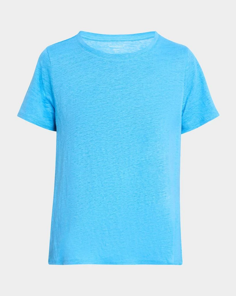 Eileen Fisher Crewneck Organic Linen Jersey Tee 1