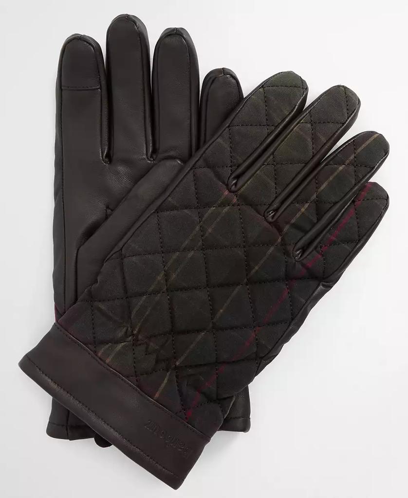 Barbour Men's Darwen Quilted Tartan Gloves