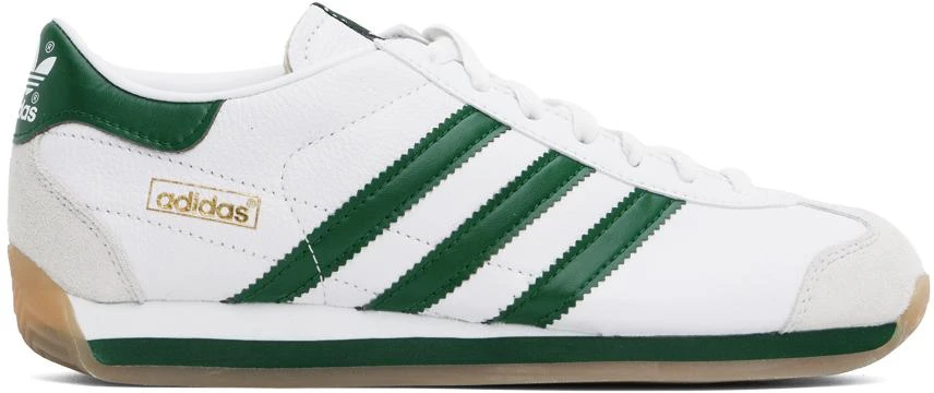 Adidas White & Green Country OG Sneakers 1