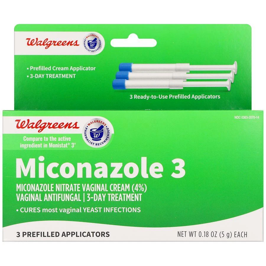 Walgreens Miconazole 3 Prefilled Applicators