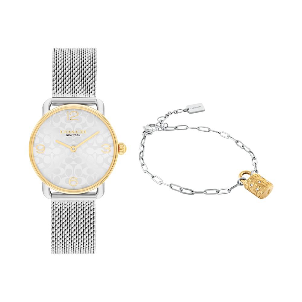 COACH Women's Two-Tone Elliot Stainless-Steel Watch Set 28mm