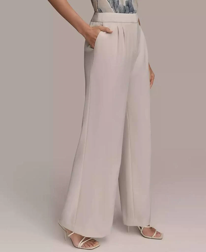 Donna Karan Women's Pleat-Front Wide-Leg Pants 3